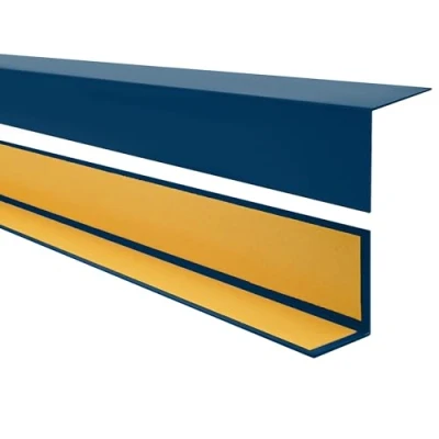 Abbildung von Quest PVC Winkelprofil Kunststoff Selbstklebend Kantenschutz Eckenschutz Eckleiste Winkelleiste, 20x20mm, 150cm, dunkelblau