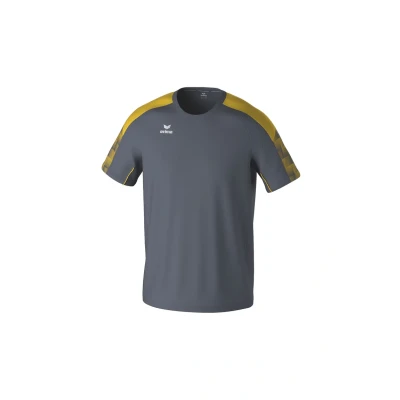 Abbildung von Erima Herren EVO Star leichtes T Shirt (1082405), Slate Grey/gelb, XL