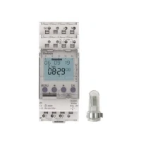 Abbildung von Theben 1210130 LUNA 121 top3 RC AL 1 Kanal Dämmerungsschalter mit externem Aufbau Lichtsensor I integrierte Wochenschaltuhr Externer Eingang