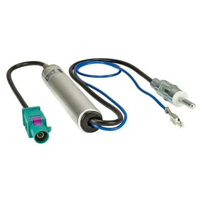 Abbildung von tomzz Audio 1503 004 Fakra Antennenadapter mit Phantomeinspeisung kompatibel Audi Citroen FIAT Peugeot Seat Skoda Opel VW auf DIN