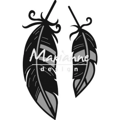 Abbildung von Marianne Design Craftables Präge und Stanzschablone Federn