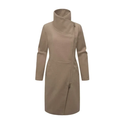 Abbildung von Navahoo Samtrose 14 Klassischer Mantel, Damen, Größe: XS, Taupe grey
