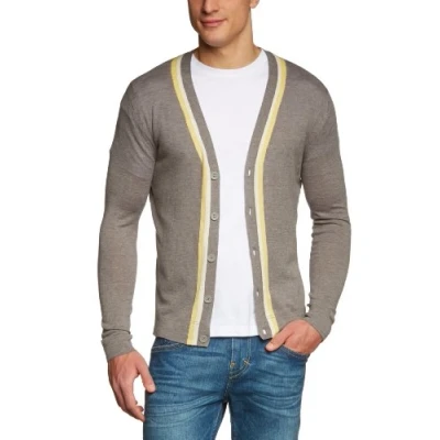 Abbildung von Calvin Klein ck Herren Pullover Slim Fit KMR05QM2G04, Gr. 50 (M), Grau (M96)