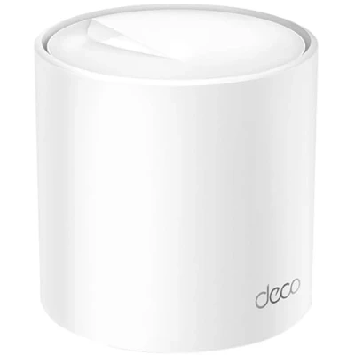 Abbildung von TP Link Deco X60 Mesh WLAN Set (1 Pack), AX3000 Dual Band Router &amp;Repeater (Reichweite bis zu 230m²,WPA3, ideal für große Häuse, kompatibel mit Amazon Alexa, 2X Gigabit Ports) weiß