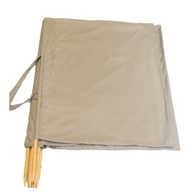 Abbildung von Aves 24 Windschutz 8m x 80cm für Strand Garten See Meer SICHTSCHUTZ Wind Zaun Schutz Blickschutz Camping (51. Einfarbig Grau)