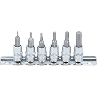 Abbildung von BGS 5151 Bit Einsatz Satz 6,3 mm (1/4&quot;) Innensechskant 1,5 6 tlg.
