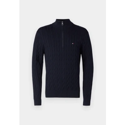 Abbildung von Tommy Hilfiger Classic Strickpullover, Herren, Größe: XS, Marine