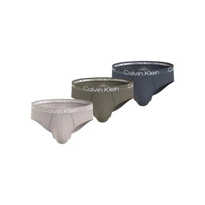 Abbildung von Calvin Klein Underwear Stretchhip Brief 3 PACK Slip, Herren, Größe: XXL, Taupe/khaki/dark grey