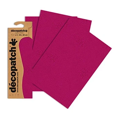 Abbildung von Decopatch Papier No. 653 (pink Farbsprenkel, 395 x 298 mm) 3er Pack
