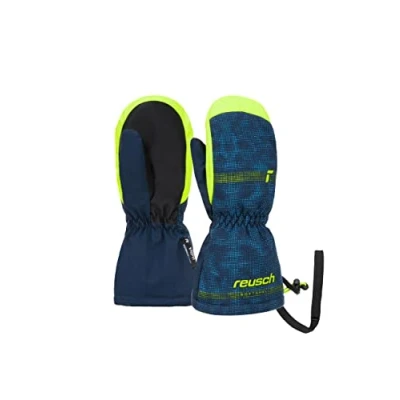 Abbildung von Reusch MAXI RTEX XT Fäustling für Kinder, Größe: 4, Dress blue safety yellow