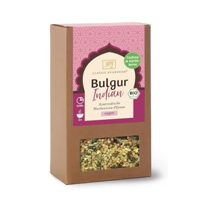 Abbildung von Classic Ayurveda Bio Ayurvedischer Bulgur Indian 240 g Aromatische Fertigmischung aus Hartweizen für Pfannengerichte, Suppen und Beilagen