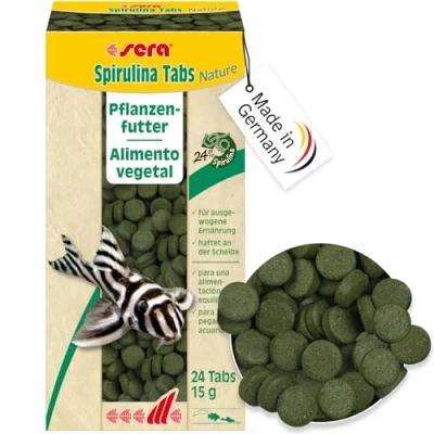 Abbildung von sera Aquariendeko Spirulina Tabs Nature Welsfutter 24