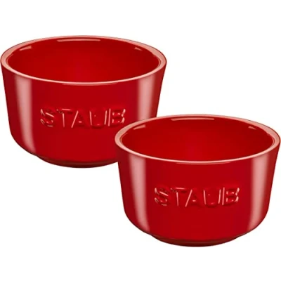 Abbildung von Staub Dessertschale Keramik Auflaufform Förmchen, rund, 6er Set Kupfer, Spülmaschinenfest