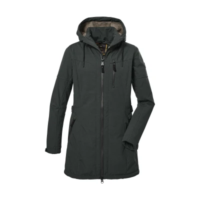 Abbildung von G.I.G.A. DX Damen Softshellparka mit abzippbarer Kapuze GW 46 WMN SFTSHLL PRK, dunkel blaugrün, 36, 40898 000