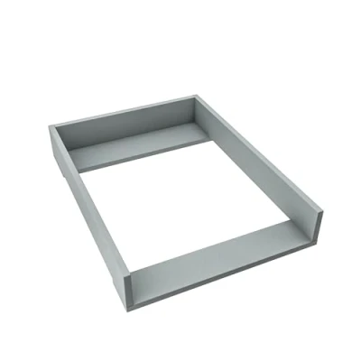 Abbildung von regalik Wickelaufsatz für Hemnes von IKEA, Wickeltischaufsatz 50 cm Kommoden, Abnehmbar Wickelkommode aufsatz, Gerade Frontplatten, Ash, 1 mm ABS Material, 72cm x 54cm