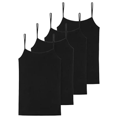 Abbildung von Schiesser 95/5 Organic Spaghetti Top 4er Pack (38 Schwarz)
