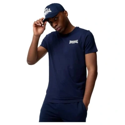 Abbildung von Lonsdale Elmdon Tshirt print, Herren, Größe: XXL, Navy/white