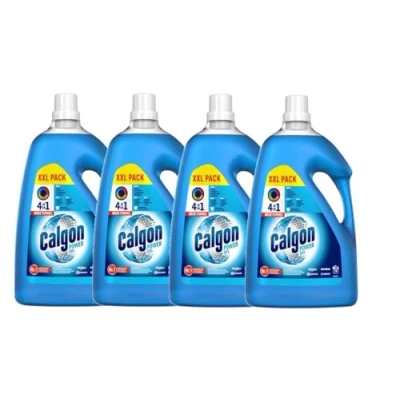 Abbildung von Calgon 4 in 1 Power Gel Wirksam gegen Kalk, Schmutz, Gerüche und Korrosion Schützender Wasserenthärter für die Waschmaschine x 3,75 l