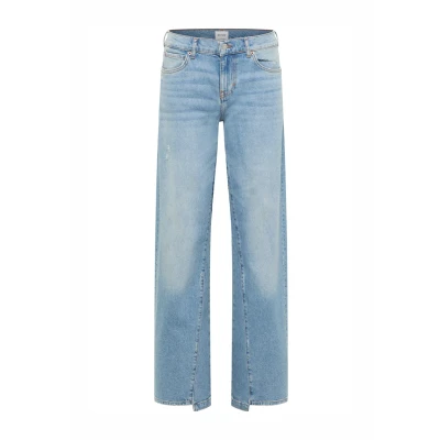 Abbildung von Mustang Style Medley WIDE LEG Jeans Relaxed Fit, Damen, Größe: 29x32, Blau