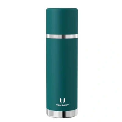 Abbildung von Super Sparrow Trinkflasche Edelstahl Thermoskanne 1000ml BPA Frei Thermosflasche Isolierflasche Auslaufsicherer Deckel Fungiert als Trinkbecher