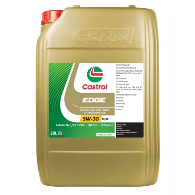 Abbildung von Castrol EDGE A5/B5 5W 30 20l Motoröl 15BAE9 FORD: Ranger Mk3, FIESTA 6, FOCUS 3 Turnier, LAND ROVER: Range Rover Evoque, Defender SUV, Discovery Sport