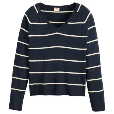 Abbildung von Levi&#039;s® Longpullover PETAL VNECK SWEATER mit Rippbündchen