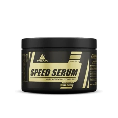Abbildung von PEAK Speed Serum 300g Geschmack Blueberry I 30 Portionen Pulver Energydrink Pre Workout Diät mit BCAAs L Carnitin Panax Ginseng Grüntee EGCG Guarana Extrakt 300 g