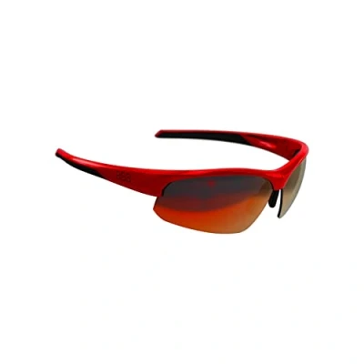 Abbildung von BBB Cycling Fahrradbrille Impress Herren und Damen Sportbrille Sonnenbrille Radsport mit Wechselgläsern Polycarbonat MTB Rennrad Urban Glänzend Rot M BSG 58