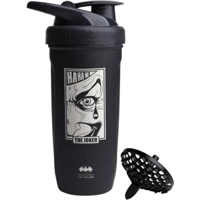 Abbildung von SmartShake Reforce Stainless Steel, 900 ml, DC The Joker Wanted, Edelstahl, Stahl Shaker