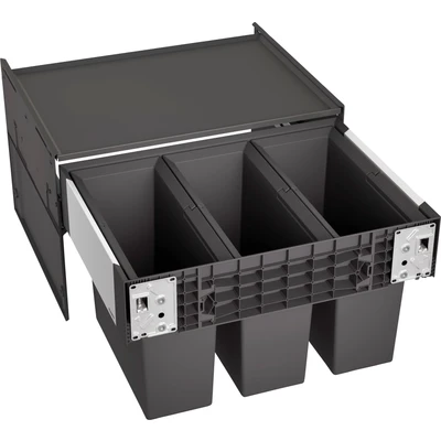 Abbildung von Blanco Mülltrennsystem &quot;Select II 60/3&quot;, 3 Behälter, Kunststoff, Stahlblech, 600 mm Untermass