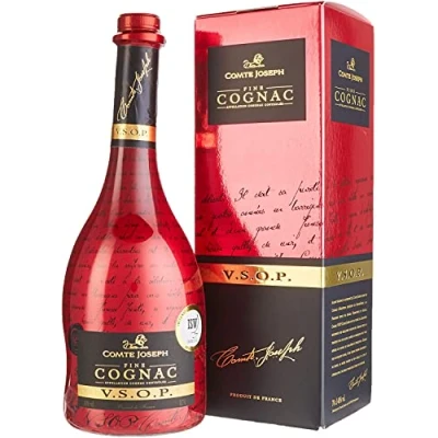 Abbildung von Comte Joseph Cognac VSOP in Geschenkverpackung 40% Vol Herkunft : Frankreich (1 x 0.7 l)