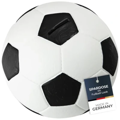 Abbildung von HMF Spardose 4790, Fußball in Lederoptik, 15 cm Durchmesser