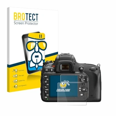 Abbildung von BROTECT Schutzglas für Nikon D600 Schutzfolie Panzer Folie Glas [Extrem Kratzfest 9H, Anti Fingerprint, Ultra Transparent]