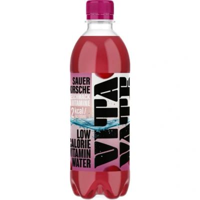 Abbildung von VitaVate Vitaminwasser 18x (0,5L) Flaschen kalorienarmes Erfrischungsgetränk (9L, Sauerkirsche)