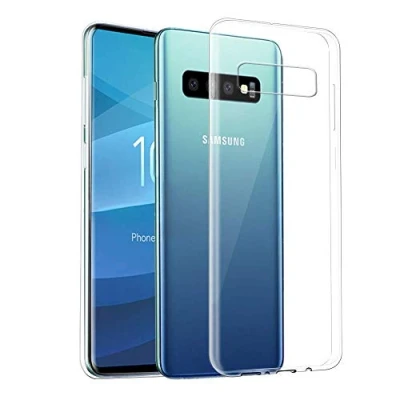 Abbildung von CoverKingz Handyhülle für Samsung Galaxy S10+ Silikonhülle Soft Case Bumper Durchsichtig Handy Hülle Slim Cover Transparent