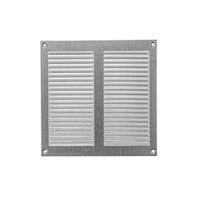 Abbildung von 20 x cm Verzinkt Lüftungsschlitzabdeckung Stahlrückluftgitter für Decke und Seitenwand HVAC mit Schutzschirm (200 200 mm, Verzinkt)
