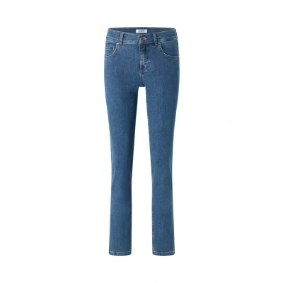 Abbildung von Angels 5POCKETJEANS &#039;CICI&#039; MIT Logoapplikation Jeans Slim Fit Mid blue, Damen, Größe: W42x30, blue