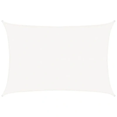 Abbildung von vidaXL Sonnensegel Sonnenschutz Windschutz Sonnendach UV Schutz Sonnenschutzsegel Schattenspender Garten Terrasse Balkon 160g/m² Weiß 5x7m HDPE