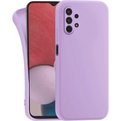 Abbildung von MyGadget Hülle für Samsung Galaxy A32 5G robuste Silikon Schutzhülle TPU Case Slim Silikonhülle Back Cover Kratzfest Handyhülle Matt Lila