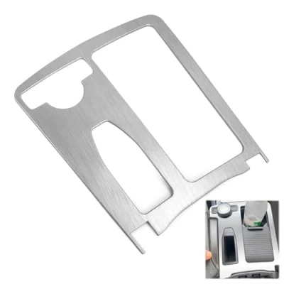 Abbildung von QWORK® Mittelkonsole Getränkehalter Verkleidung, Kompatibel mit Mercedes Benz C Klasse W204 &amp; E W212