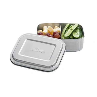 Abbildung von Tatonka Edelstahl Brotdose Lunch Box 2 800 ml Brotbox mit Fächern schadstofffrei / BPA frei und spülmaschinenfest