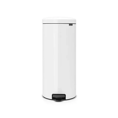 Abbildung von Brabantia 114748 Treteimer mit Inneneimer aus metall, plastik weiß, 30 Liter