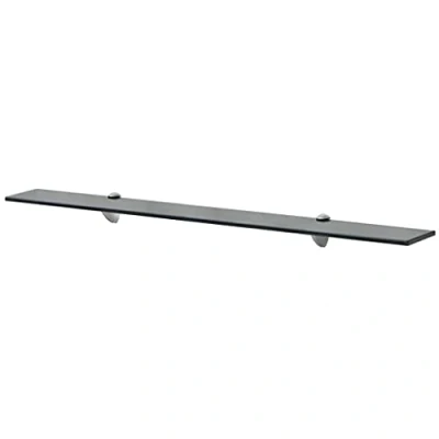 Abbildung von vidaXL Wand Regal Glasregal Glasboden Glasablage Badregal Schwarz 90x20 cm 8 mm