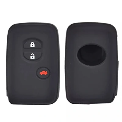 Abbildung von Schlüsseletui aus Silikon für Toyota Land Cruiser Prado Avensis IQ Corolla Prius Highlander Yaris Keyless Fob Holder Protector