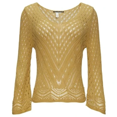Abbildung von QS Strickpullover, Damen, Größe: Large, Goldgelb