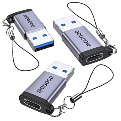Abbildung von MOGOOD USB C Buchse zu Stecker Adapter Typ auf A Netzteil Ladegerät Ladekabel für iPhone 12 13 14 Pro Max, iPad Mini/Air, Samsung Galaxy S21 S22 Plus Ultra