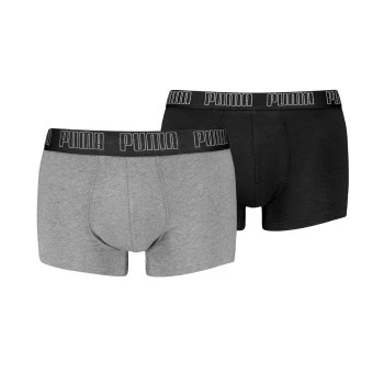 Abbildung von Licence Trunks Herren (2er Pack) Middle Grey Melange/Black Größe: 5