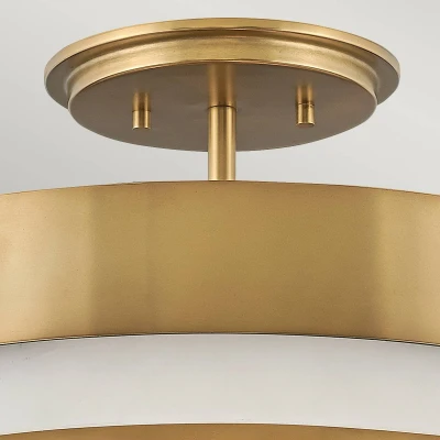 Abbildung von Elstead Lighting QN Echelon SF QUINTIESSE Deckenleuchte E14 3x40W Stahl, Messing; H:39.6cm Ø37.3cm dimmbar