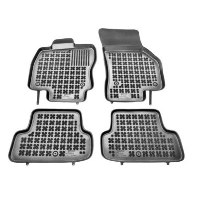 Abbildung von REZAW PLAST 200116 Fußmattensatz Gummi vorne und hinten schwarz VOLKSWAGEN: Golf 7 Schrägheck, Variant, VIII SEAT: Leon III ST