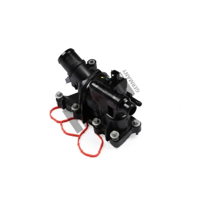 Abbildung von HEPU TM1123 Kühlwasserthermostat 98 mit Dichtung Gehäuse MERCEDES BENZ: A Klasse, CLA Coupe, B Klasse